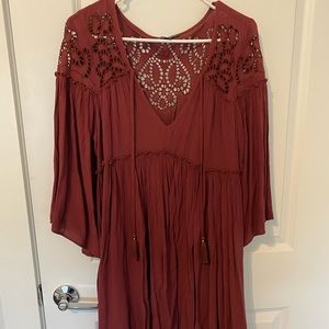 Burgundy Dress